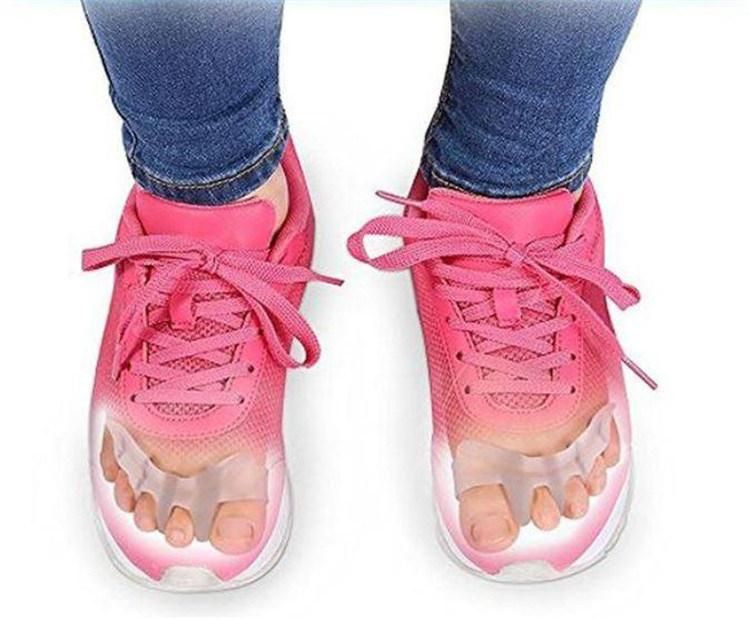 Breathable Silicon Gel Toe Separators Soft Comfortable Silicone Toe Separator