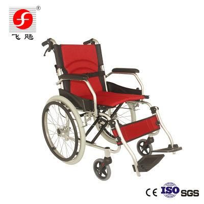 Convenient Lightweight Manual Handicapped Aluminum Wheelchair for Disabled People
