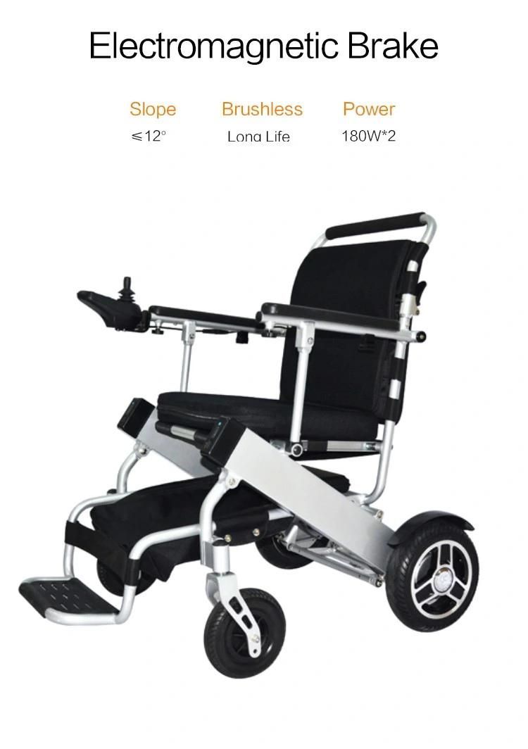 Best All Terrain Folding Electric Wheelchair UK Water-Proof Controller Power Electric Wheelchair for Elder