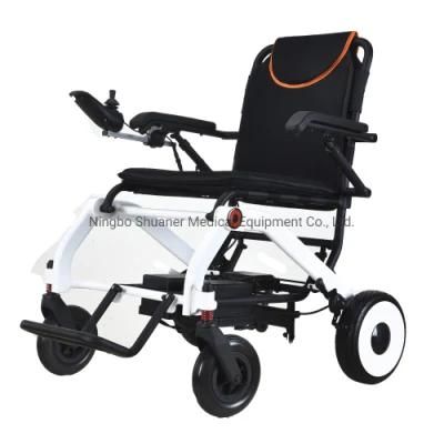 Aluminium Alloy Folding Portable Electric Wheelchair with Breathable Seat Walker