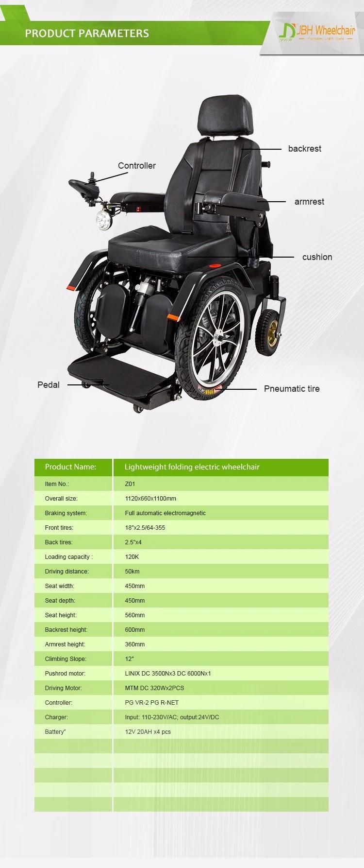 New Steel Handicapped Automatic Power Electric Standing Wheelchair