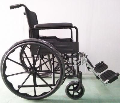 Best Manufacturer Cheapest Handicapped Folding Steel Aluminium Manual Wheelchair for Disabled