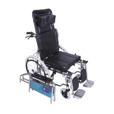 2022 New Design Stainless Steel High Back Rest Wheelchair