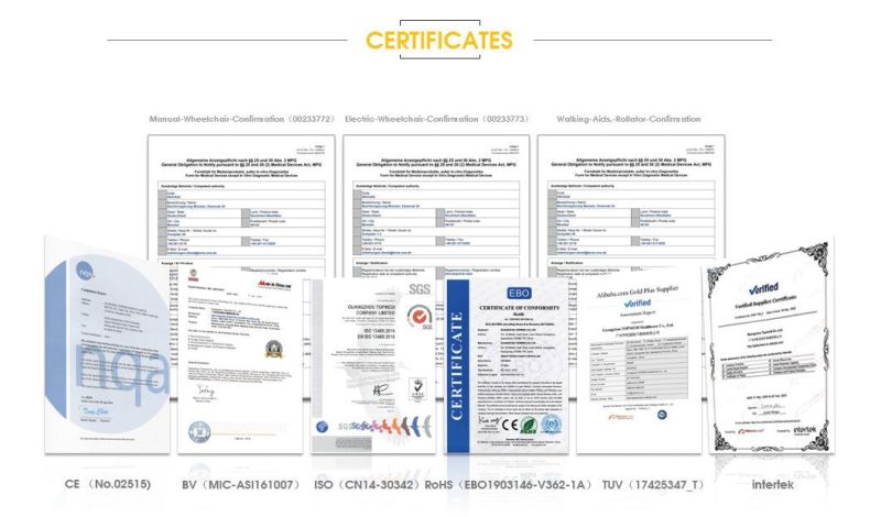 Cheapest Certificate Foldable Manual Lightweight Wheelchair