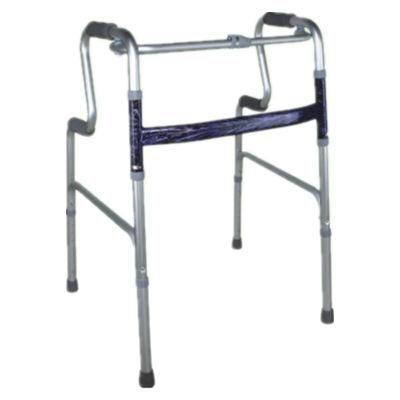 Easy Carry Elderly People Use Indoor and Outdoor Folding Adult Walker Frame Steel Light Weight Health Care Rehabilitation Walking Aid