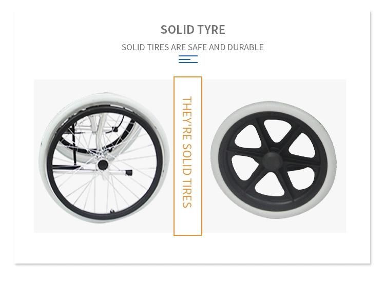 Folding Aluminum Alloy Light Weight and Economical Manual Wheelchair for Handicapped Persons