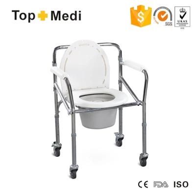 Steel Frame Commode Chair for Disable People or Elder