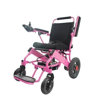 Hot Selling Light Remote Control Power Wheelchair Foldable Aluminum Alloy Electric Wheelchair