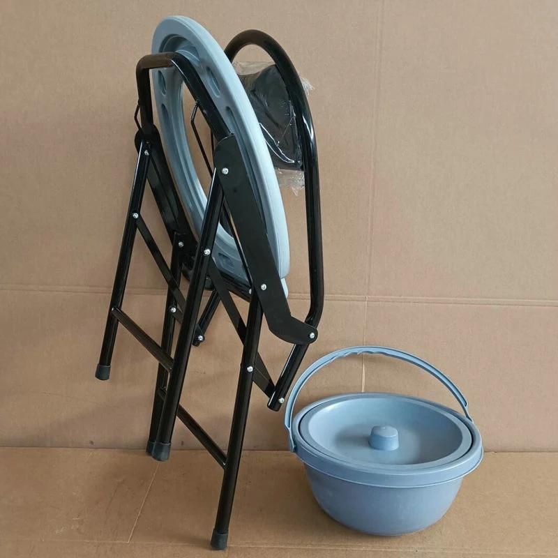 Rehabilitation Therapy Supplies Medical Equipment Foldable Commode Chair
