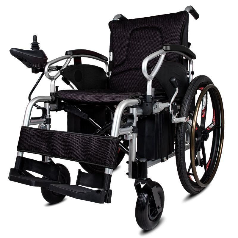 2020 Topmedi Fashionable Magnesium Alloy Five Fork Wheel Electric Wheelchair for Elderly