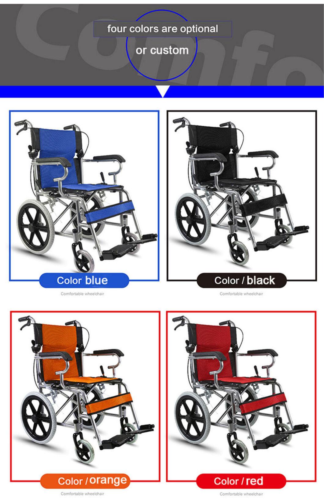 China Both Sides Separate Ghmed Standard Package Wheel Chair Folding Wheelchair