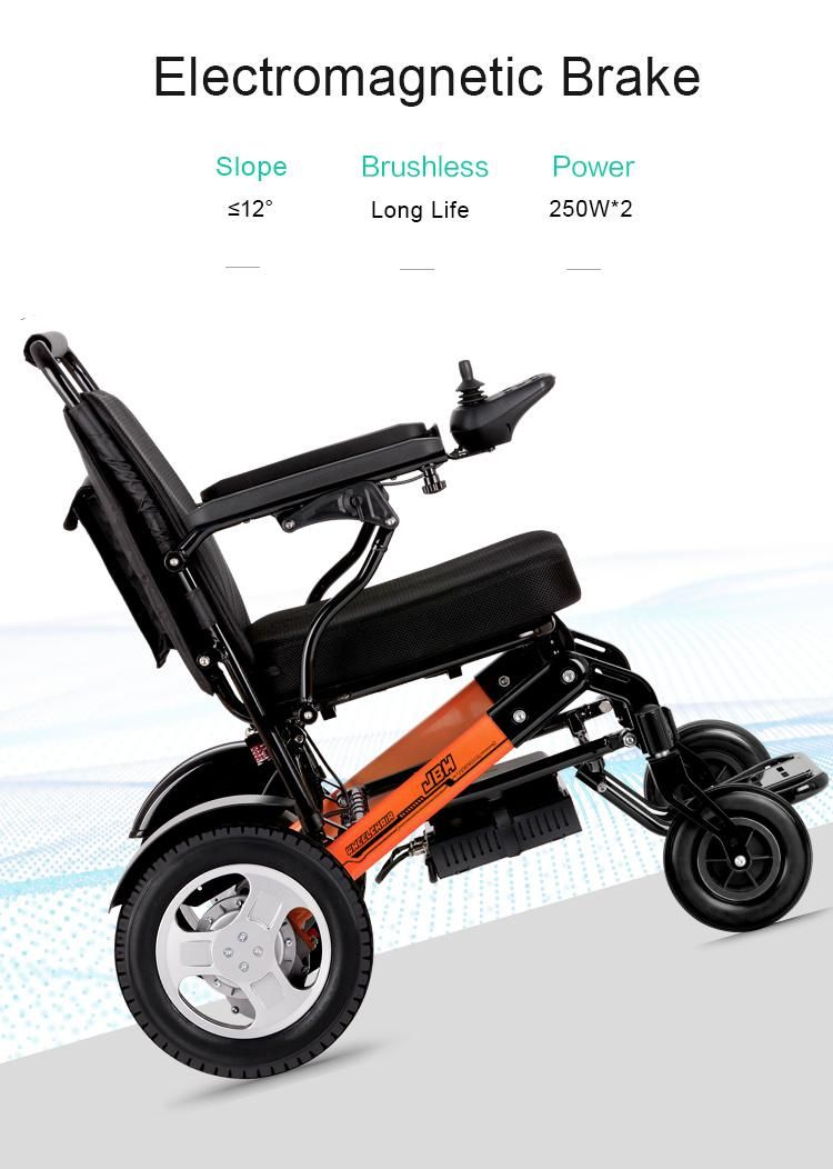 Travel Brushless Lithium Folding Electric Wheelchair for The Disabled