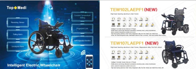 Medical Products Using Outdoor Lightweight Power Electric Wheel Chair with New Design