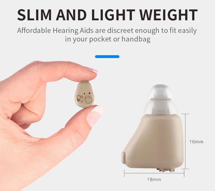 Hot Sale Rechargeable Mini Size Ite Hearing Aid