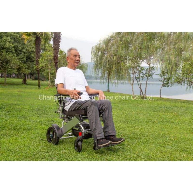 aluminum Alloy Noiseless Folding Portable Wheelchair Model E08 Ce, ISO13485