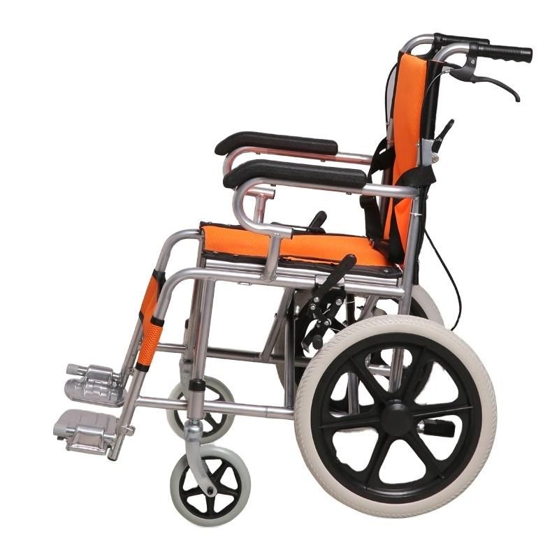 The Elderly Lightweight Compact Folding Manual Wheelchair Handbike Wheelchair