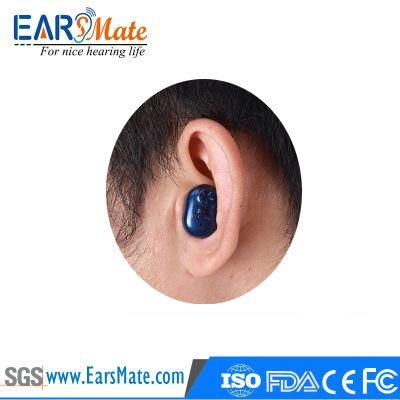 Psap Sound Amplifier Rechargeable Earsmate Hearing Aid Blue Color and Clear Sound