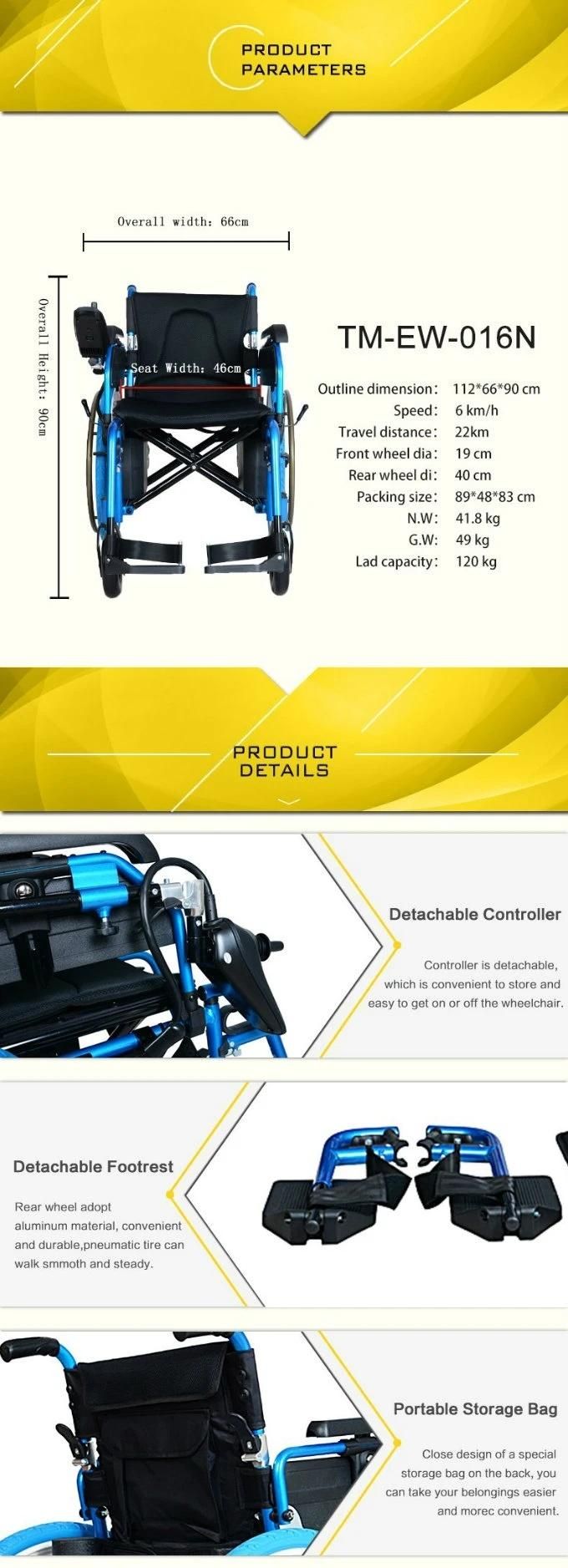 Medical Wheelchair Foldable Power Electric Wheelchair Japan Wheelchair TM-Ew-016n