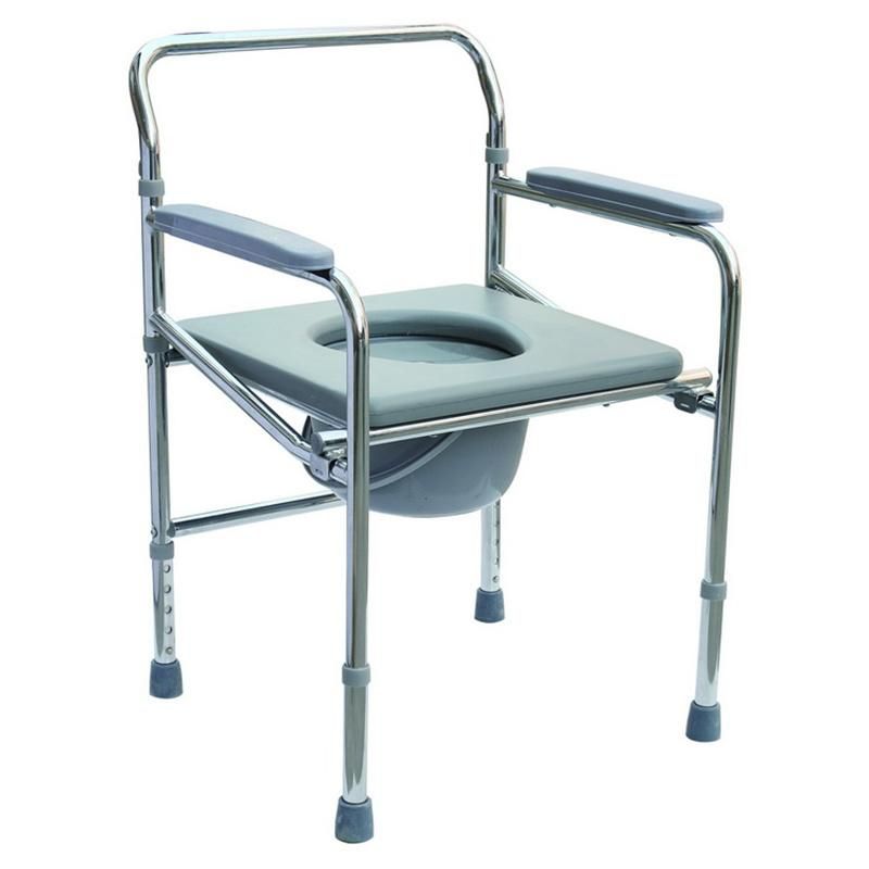Pregnant Woman Home Care Antiskid Height Adjust Lightweight Commode Toilet Chair Elderly/Disable Patient People Rehabilitation Products Nursing Safety Seat