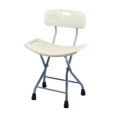 Home Care Rehabilitation Products Lightweight Folded Transfer Shower Safety Antiskid Bath Chair in Bathroom for Pregnant Woman