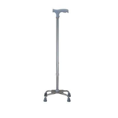 Adjustable Quad Cane Elderly Walking Stick Four-Legged Crutch