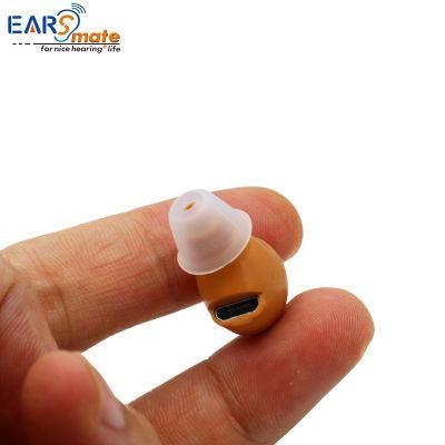 New Earsmate Mini Hearing Amplifier Ear Itc Hearing Aid Cic Rechargeable 2021