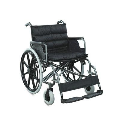 Hospital Lightweight Power Coating Steel Frame Manual Wheelchair