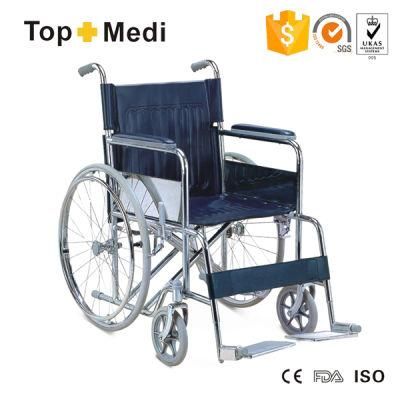 Cheap Lightweight Manual Steel Wheelchair for Elder