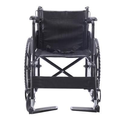 Rehabilitation Hospital Cheap Steel Folding Wheel Chair Manufacturer in China