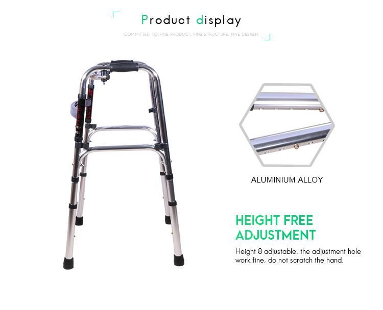 Aluminum Frame Height Adjustable Walker for The Elderly