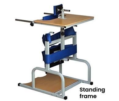 Adult Walking Aid Training Standing Frame with Wheels Walker