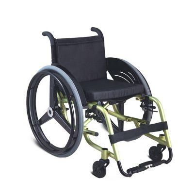 Fashion Light Weight Leisure and Sport Manual Wheelchair with Aluminum Frame