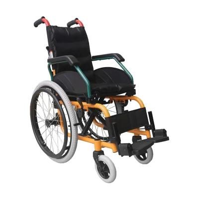 Low Price Aluminium Alloy New China Lightweight Outdoor Aluminum Standing Manual Wheelchair