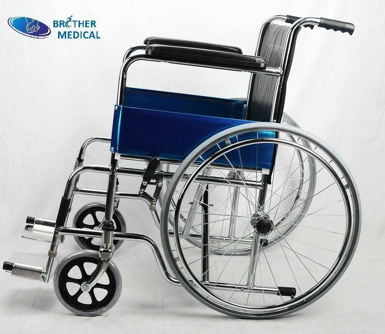 China Best OEM/ODM Medical Wheelchair Manufacturer 809 Chrome Cheapest Wheelchair