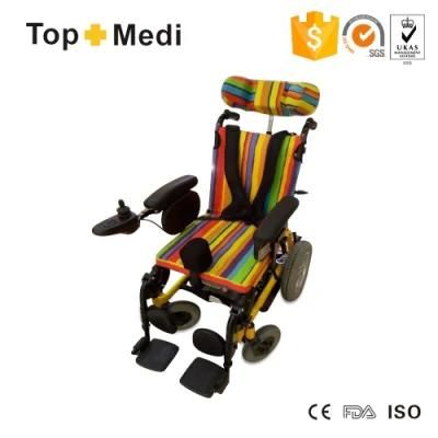 Adjustable Height Aluminum Power Chair Folding Children Electric Wheelchair