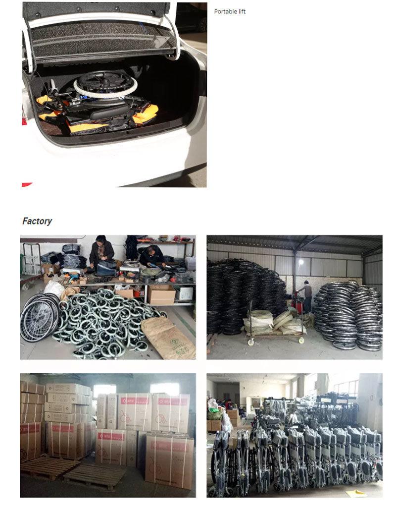 Hot Products Manufacturer Manual Folding Economic Disabled Hospital Wheelchair with CE ISO