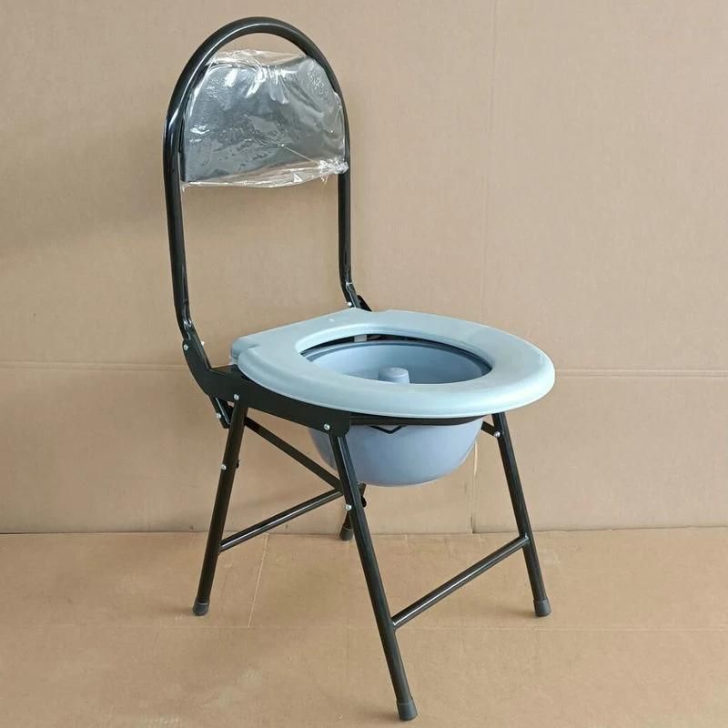 Rehabilitation Therapy Supplies Medical Equipment Foldable Commode Chair