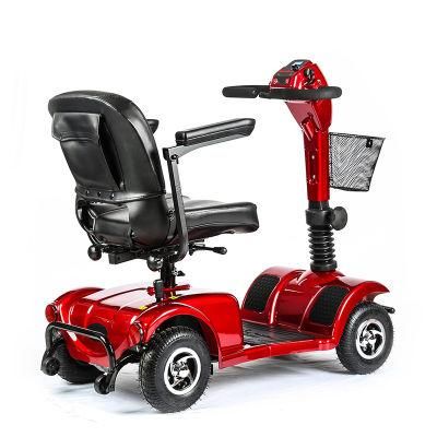 Hospital Equipment Transit Steel Electric Wheelchair with Flip-up Desk Armrest