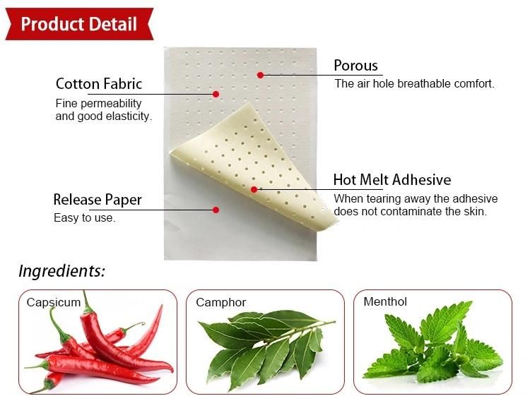 Medical Adhesive Sciatica Pain Relieving Porous Capsicum Perforated Plaster