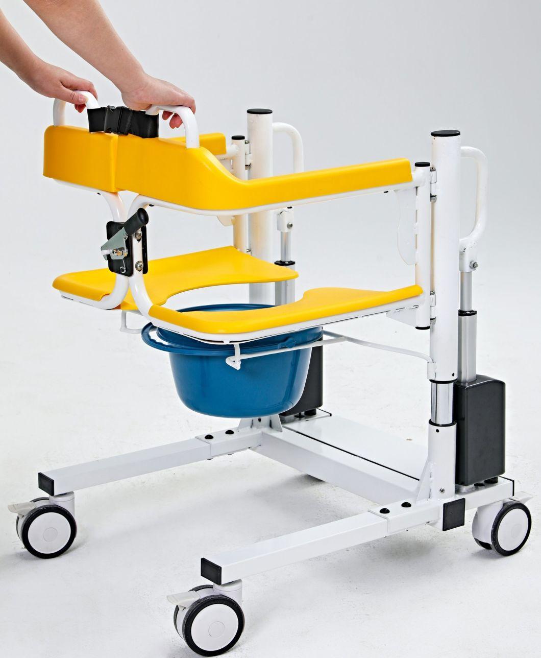 Mn-Ywj002 Patient Transfer Wheeled Chair Electrical Move Transfer Lifting Chair