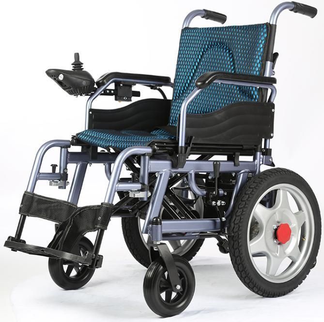 Topmedi New Product Folding Electric Wheelchair with Electromagnetic Brake