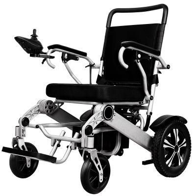 High Quality Adults Steel Foldable Electric Wheelchair with PU Wheels