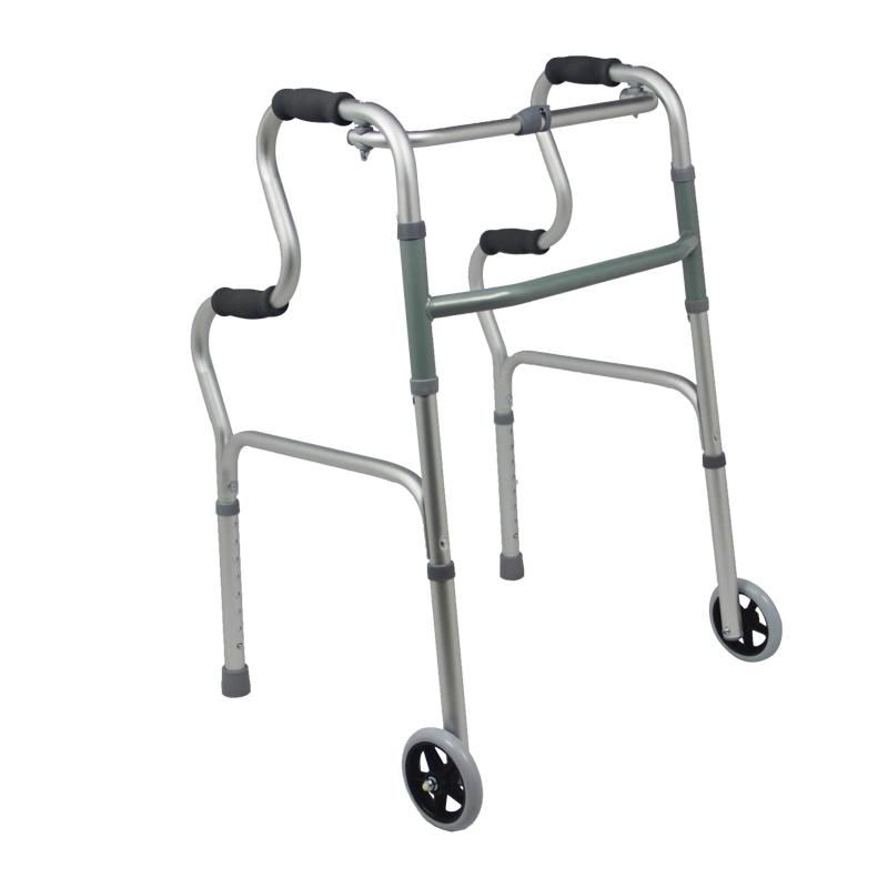 Lightweight Standing Foldable Walking Aid Walker for Elderly and Disabled