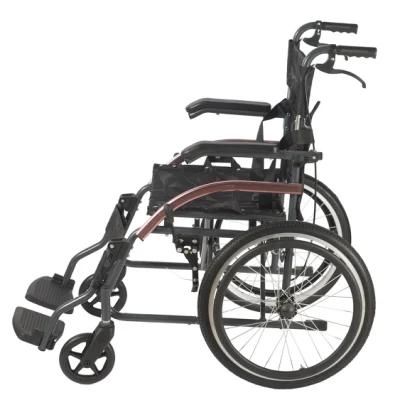 20 Inch Handicapped Folding Transport Light Wheelchair