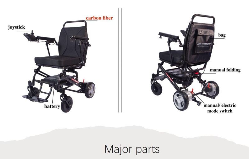 Jbh High Quality Lightweight Electric Power Wheelchair DC05