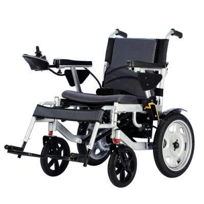 Cheap Price Carbon Steel Electric Wheelchair with CE and ISO13485 9001 Certs with Brush Motor 500W and 20ah Lithium Battery Endurance 15km