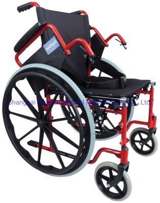 Factory Cheap Price Manual Steel Wheelchair for Handicapped in Hospital
