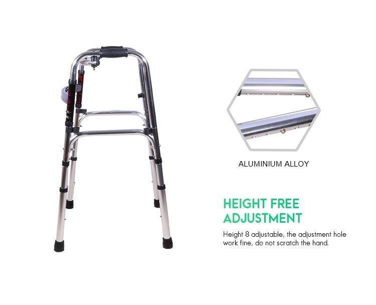 Hot Selling Aluminium Mobility Walking Aids Foldable Frame
