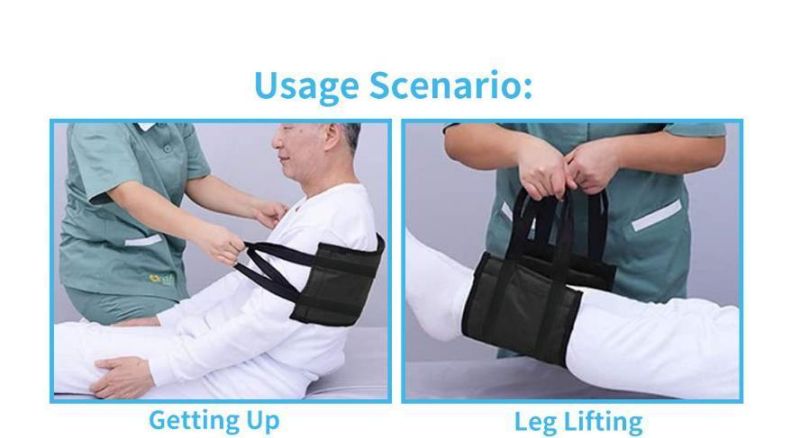 Padded Bed Transfer Sling for Patient Gait Belt Transfer