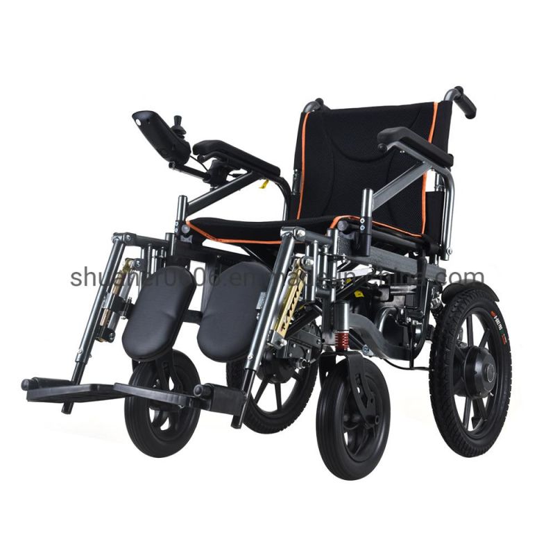 Aluminum Alloy Lightweight Wheelchair Folding Power Remote Foldable Electric Wheelchair
